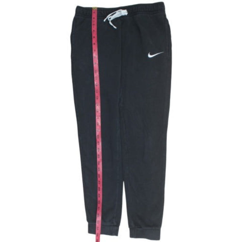 Nike Men's Black Jogger Trousers Size S Regular Fit Fleece Sweatpants