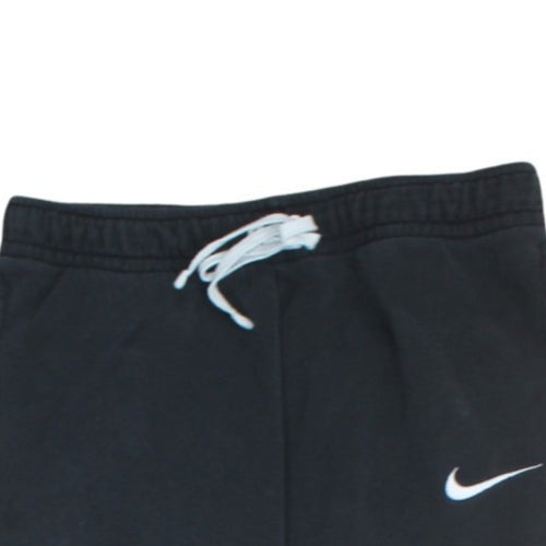 Nike Men's Black Jogger Trousers Size S Regular Fit Fleece Sweatpants