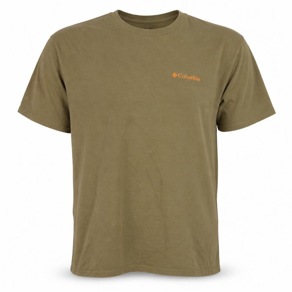 Columbia Men's Khaki Short Sleeve Crew Neck Cotton T-Shirt XXL