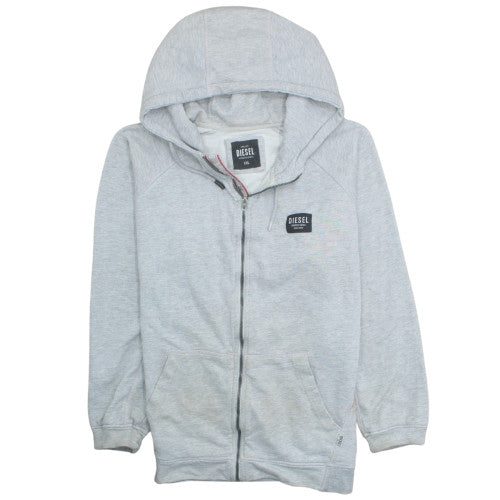 Diesel Men’s Grey Full Zip Hoodie XXL Regular Fit