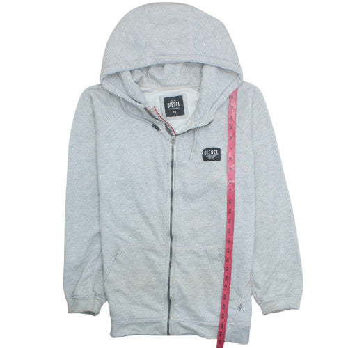 Diesel Men’s Grey Full Zip Hoodie XXL Regular Fit