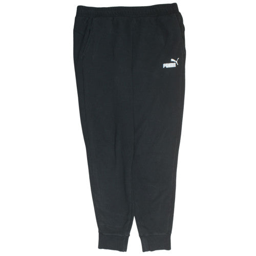 Puma Men's Black XL Jogger Trousers Fleece Elastic Waist