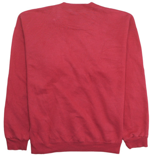 Starter Men's Red Heavyweight Crew Neck Sweatshirt Size L