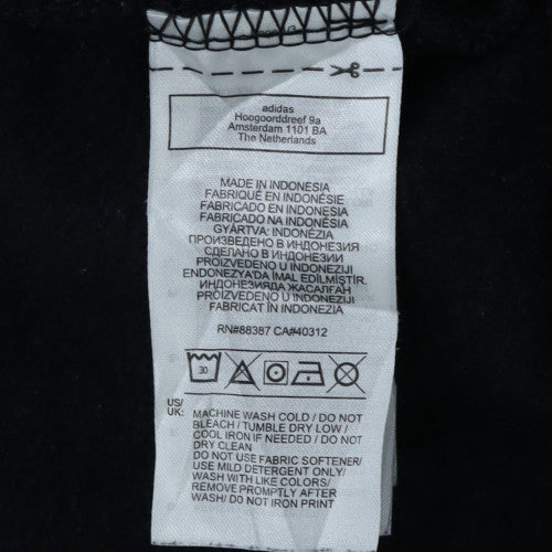 Adidas Womens Black Size 14 Crew Neck Logo Sweatshirt