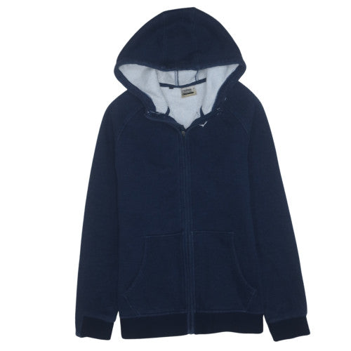 Gymshark Mens Blue Full Zip Hoodie M Hooded Fleece Sweatshirt