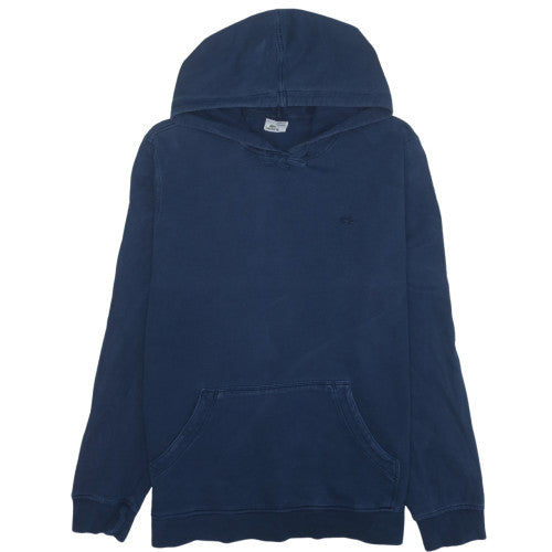 Lacoste Men's Blue 2XL Pullover Hoodie Vintage Washed Cotton