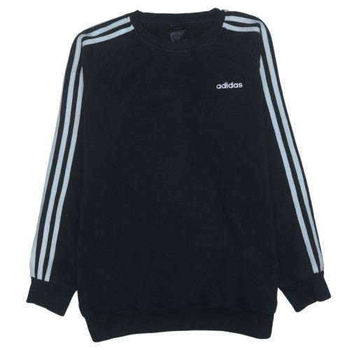 Adidas Women Black Size M Crew Neck Pullover Sweatshirt