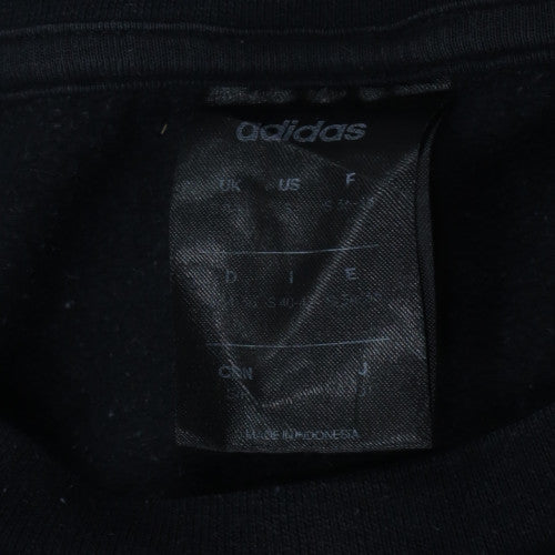 Adidas Women Black Size M Crew Neck Pullover Sweatshirt