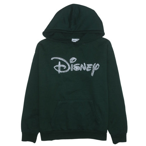 Disney Women Green Hoodie L 14/16 Pullover Hooded Sweatshirt