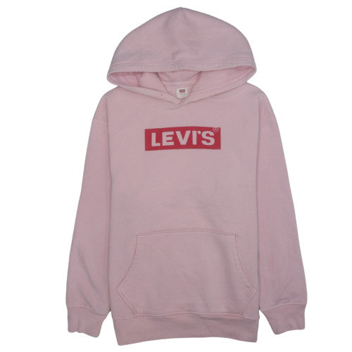 Levi's Womens Pink Relaxed Pullover Hoodie Size S Cotton Blend