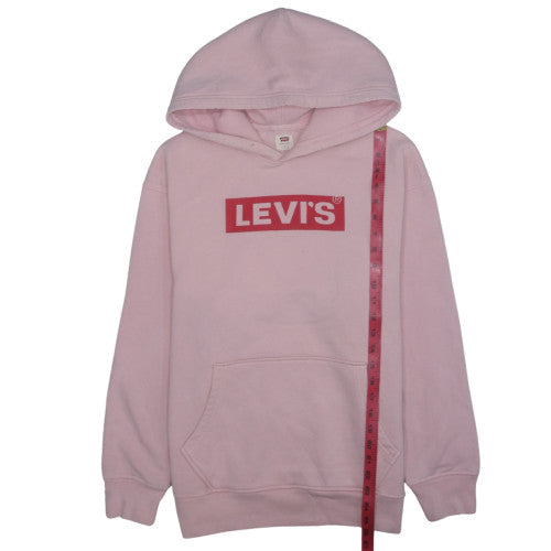Levi's Womens Pink Relaxed Pullover Hoodie Size S Cotton Blend