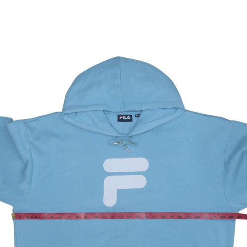 Fila Women's Blue 3XL Pullover Hoodie with Logo Front
