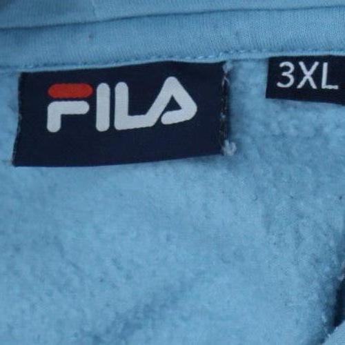Fila Women's Blue 3XL Pullover Hoodie with Logo Front
