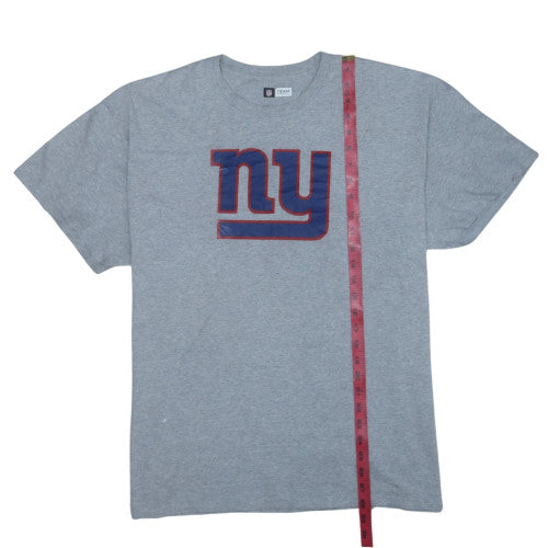 NFL Team Apparel Men's Grey NY Giants XL T-Shirt Classic Crew Neck