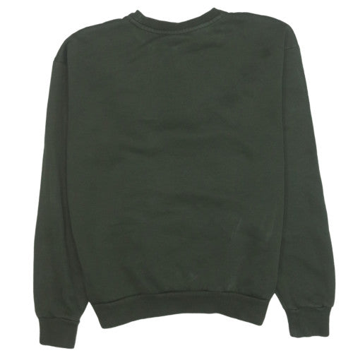 Puma Women's Green Crew Neck Pullover Sweatshirt UK 10