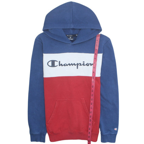 Champion Men’s Multicoloured Pullover Hoodie Small Logo Fleece Sweatshirt