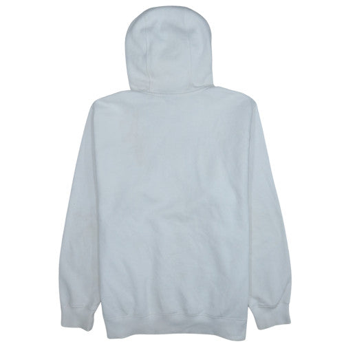 Nike Men's White Pullover Hoodie L Logo Fleece Sweatshirt