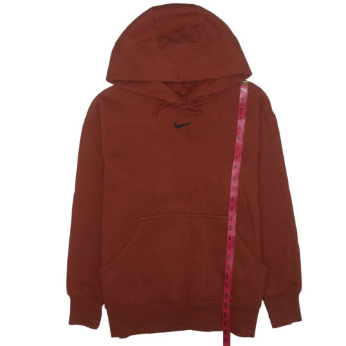 Nike Men's Brown Pullover Hoodie Small Logo Sweatshirt
