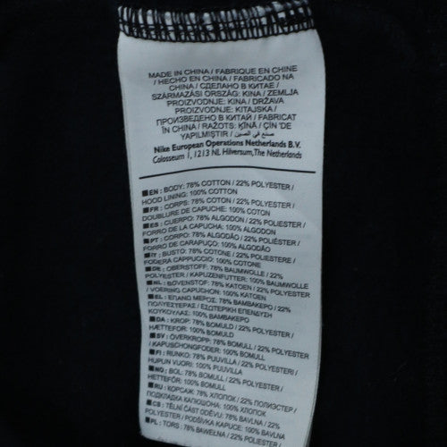 Nike SB Men's Black Pullover Hoodie M Fleece Lined Graphic Print