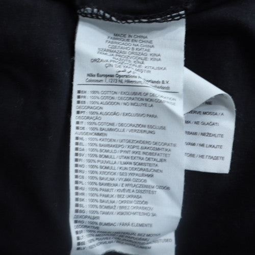 Nike Boys Black Slim Fit Full Zip Hoodie M Cotton Sportswear