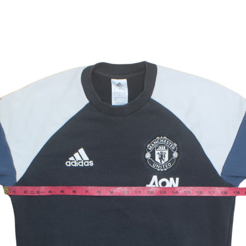 Adidas Men’s Black XL Manchester United Pullover Sweatshirt