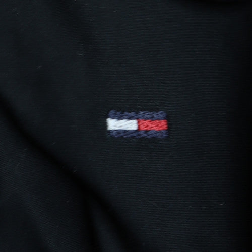 Hilfiger Denim Men's Black Slim Fit Long Sleeve Cotton Shirt M