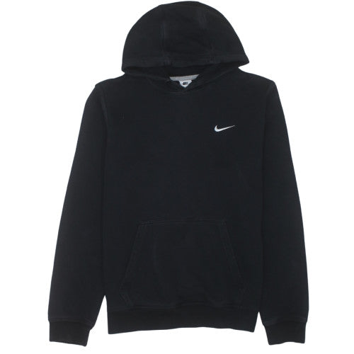 Nike Women Black L Pullover Hoodie Cotton Blend Fleece