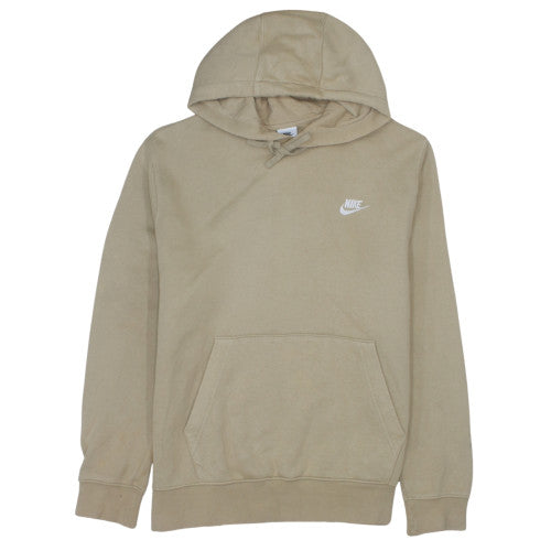 Nike Women Beige Pullover Hoodie Large Cotton Blend Casual