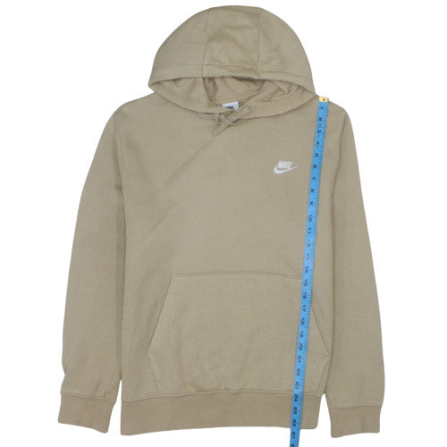 Nike Women Beige Pullover Hoodie Large Cotton Blend Casual