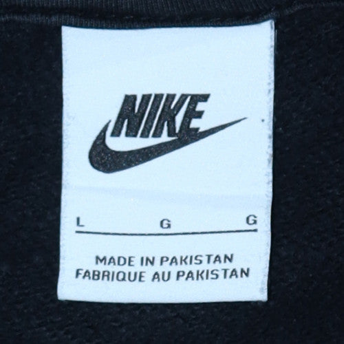 Nike Men's Black Pullover Hoodie L Regular Fit Sportswear