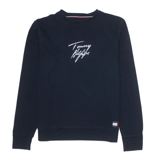 Tommy Hilfiger Men's Blue Logo Pullover Sweatshirt L Regular