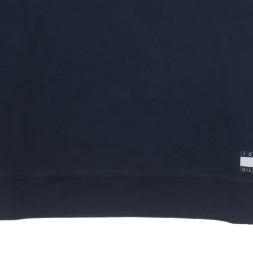 Tommy Hilfiger Men's Blue Logo Pullover Sweatshirt L Regular
