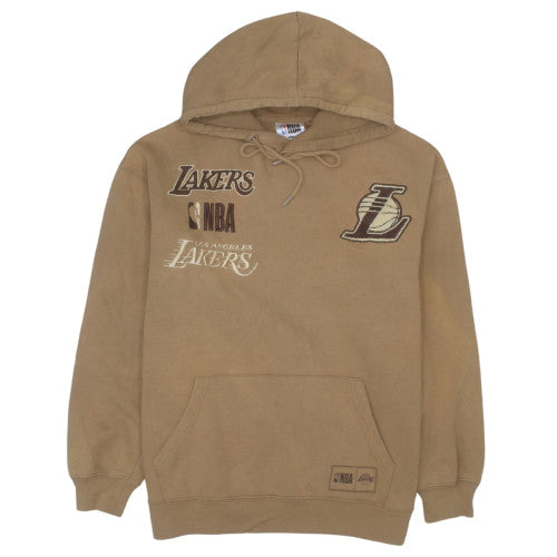 NBA Men’s Brown Los Angeles Lakers Pullover Hoodie Size S Embroidered