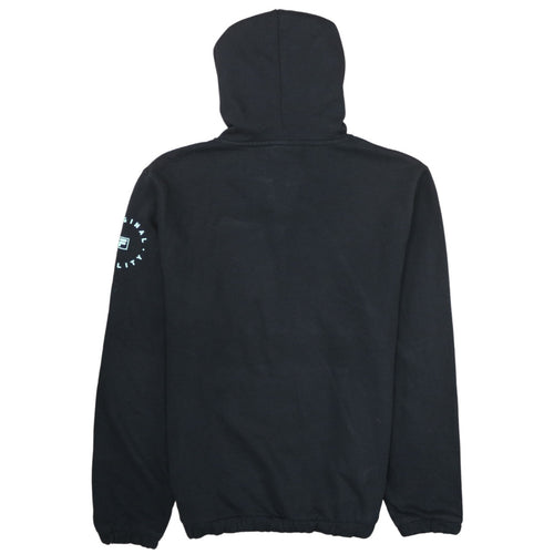 Fila Womens Black Pullover Hoodie L Cotton Blend Sweatshirt