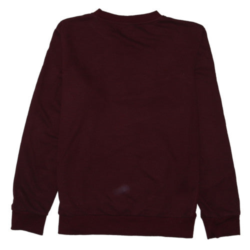 Umbro Men's Burgundy Crew Neck Sweatshirt L Logo Graphic Pullover