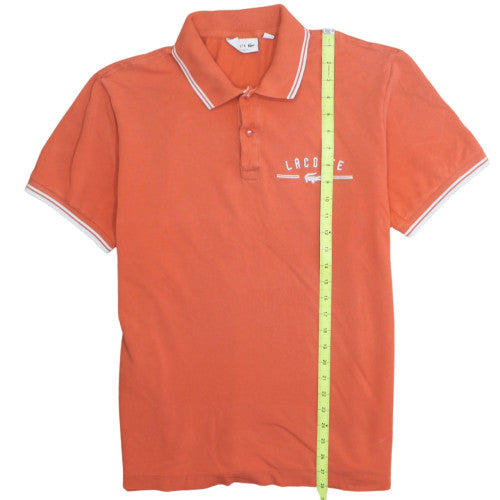 Lacoste Mens Orange Regular Fit Polo Shirt Size M