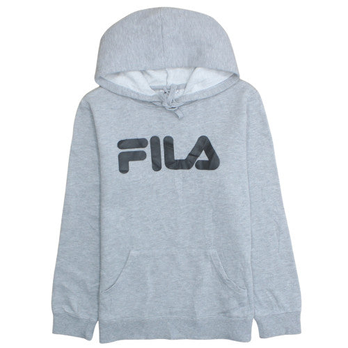 FILA Mens Grey Pullover Hoodie M Regular Fit Sports Style