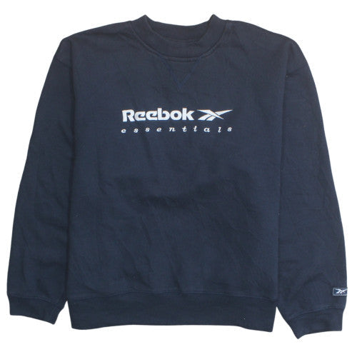 Reebok Women's Black Essentials Logo Sweatshirt Size 14