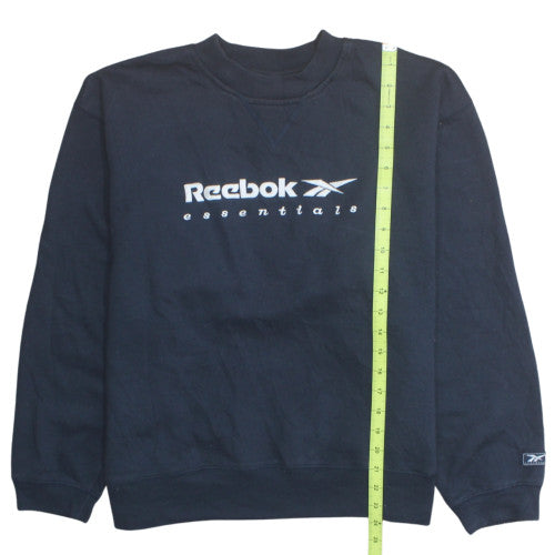Reebok Women's Black Essentials Logo Sweatshirt Size 14