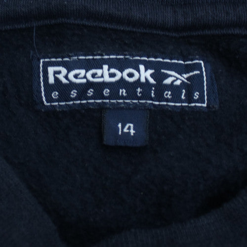 Reebok Women's Black Essentials Logo Sweatshirt Size 14