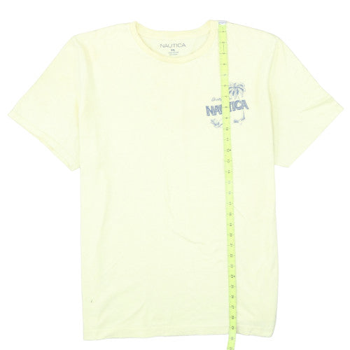 Nautica Men's Yellow 2XL Graphic Beach Nautical Cotton T-Shirt