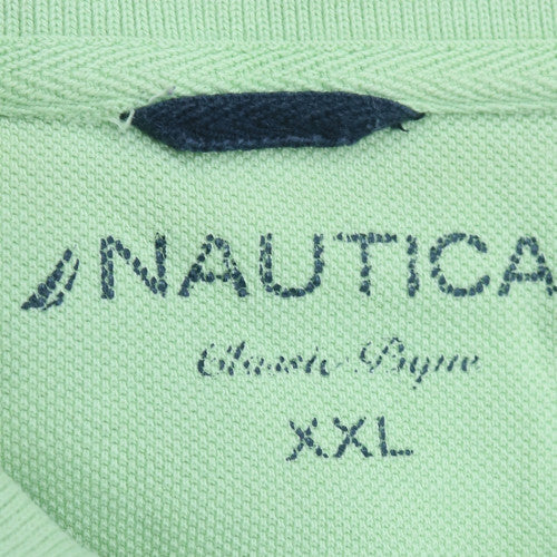 Nautica Men's Green 2XL Cotton Short Sleeve Polo Shirt