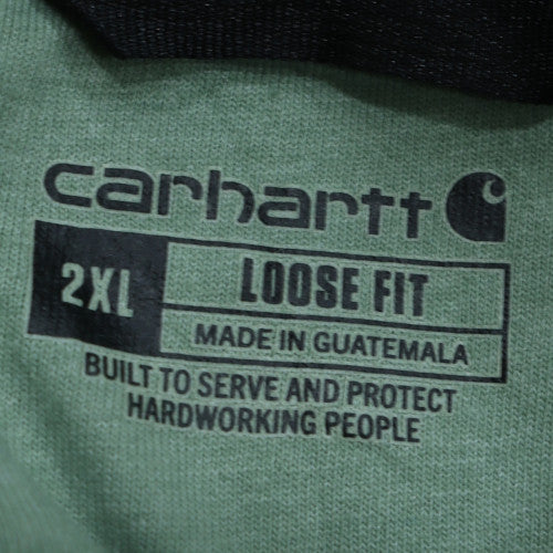 Carhartt Men’s Green 2XL Loose Fit Pullover Hoodie Heavyweight Fleece