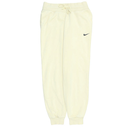 Nike Womens Ivory Fleece Jogger Sweatpants S Elastic Cuffed Trousers