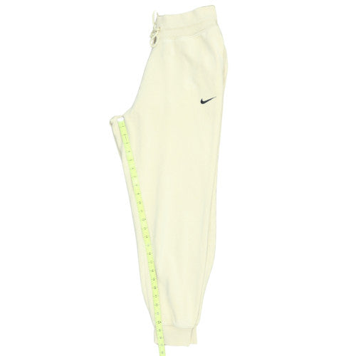Nike Womens Ivory Fleece Jogger Sweatpants S Elastic Cuffed Trousers