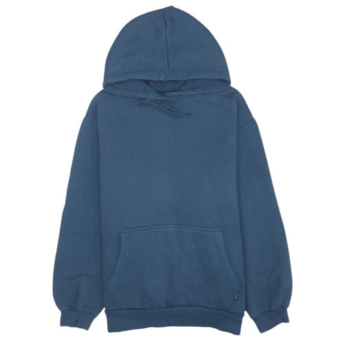 Diesel Mens Blue Pullover Hoodie M Cotton Blend Fleece