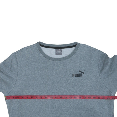 Puma Men's Grey Crew Neck Pullover Sweatshirt Size L