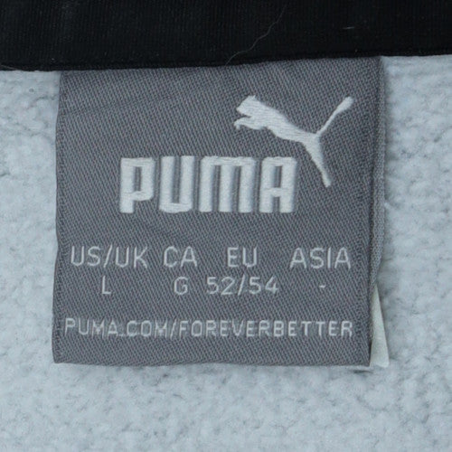 Puma Men's Grey Crew Neck Pullover Sweatshirt Size L