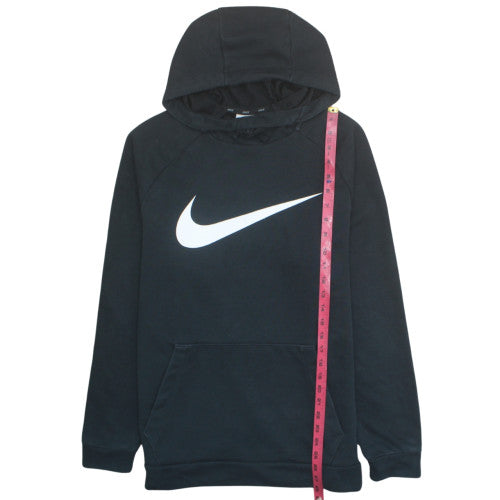 Nike Men's Black Pullover Hoodie M Dri-Fit Fleece Sweatshirt