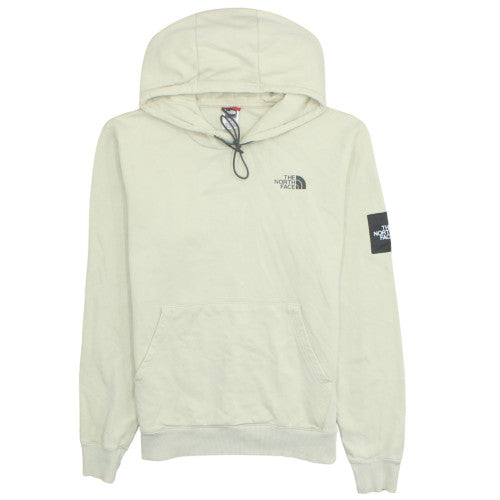 The North Face Unisex Beige Pullover Hoodie M Cotton Fleece